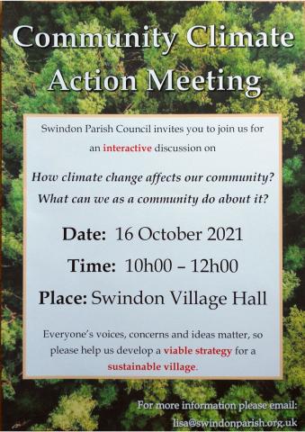 Poster for the climate change meeting