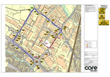 Map of road closure